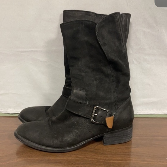Donald J Pliner Pita Black Leather Mid Calf Boot - Picture 2 of 5